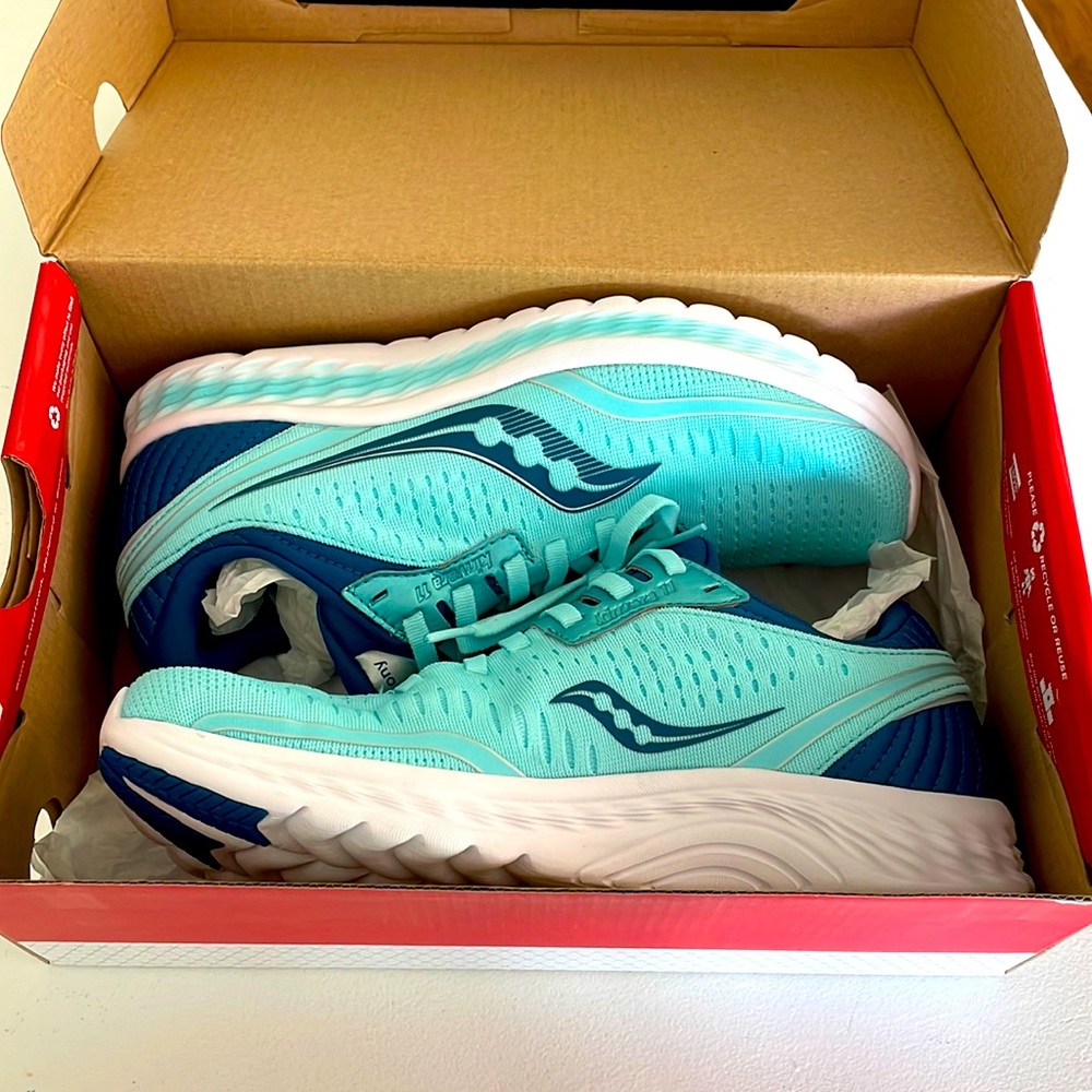 Saucony Women’s running shoes, Kinvara model, size 8.